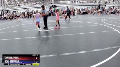 57 lbs Round 6 (8 Team) - Tyanna Evans, MGW Something Wicked vs Kala Stephens, Kraken Dream Crushers