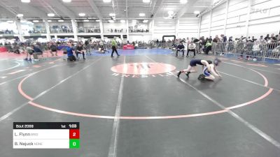 52 lbs Round Of 16 - Luke Flynn, Bridgewater-Raynham vs Blake Najuck, None