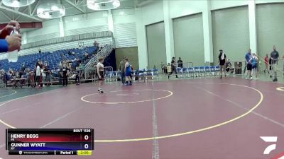 117 lbs Round 3 - Henry Begg, MI vs Gunner Wyatt, KY