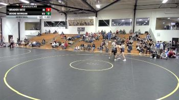 165 lbs Semifinal - Braden Getz, Marian vs Bodie Morgan, West Liberty