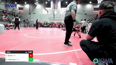 46 lbs Consi Of 8 #2 - Trace Bush, Skiatook Youth Wrestling vs Arturo Pastrana, Prague