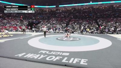 150 lbs 1st Place Match - James Lindsay, Watterson vs Beau Nezbeth, West Branch