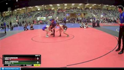 147 lbs Semis & 1st Wrestleback (8 Team) - Gus Amerson, Newberg vs Levi Dawson, Sandy