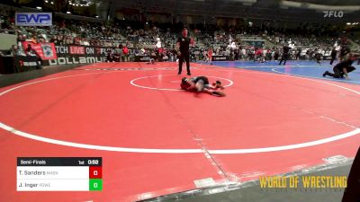 40 lbs Semifinal - Trey Sanders, Mat Assassins vs Jenson Inger, Powerhouse Wrestling