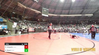 43 lbs Round Of 16 - Romeo Delgado, Pomona Elite vs Grady Black, Big Game Wrestling Club