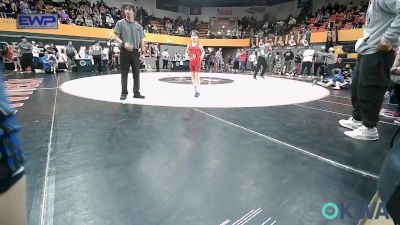 61 lbs Round Of 16 - Brogan Paul, Del City Youth Wrestling Club vs Sawyer Barnes, Newcastle Youth Wrestling