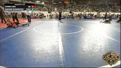 73 lbs Quarterfinal - Corbin Long, Cowboy Wrestling Club vs Zamaree Washington, Del City Little League Wrestling