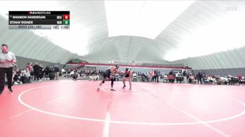 184 lbs Cons. Round 3 - Shamon Handegan, McKendree vs Ethan Risner, Manchester