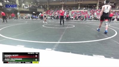 130 lbs Cons. Round 3 - Mowgli Scott, Maize WC vs Hugo Maldonado, U Town Hammers