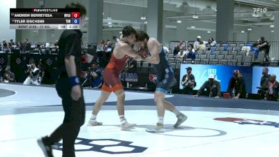 77 kg Quarters - Andrew Berreyesa, New York Athletic Club vs Tyler Eischens, Tar Heel/Nyac