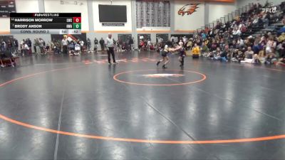 63 lbs Cons. Round 3 - Harrison Morrow, Lynx Wrestling Club vs Brody Anson, Hawkeye Wrestling Academy