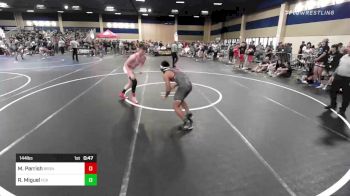 144 lbs Consi Of 16 #1 - Mitch Parrish, Bronco WC vs Randal Miguel, FCA Wrestling HI