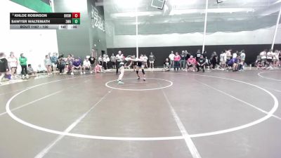 130 lbs Cons. Round 3 - Sawyer Waltemath, 308 Wrestling Academy vs Khloe Robinson, Bentonville High School Wrestl