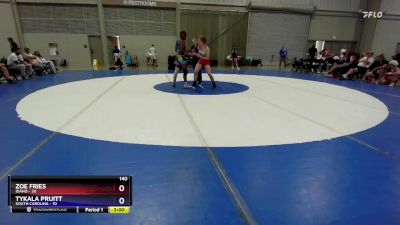 140 lbs Round 5 (6 Team) - Zoe Fries, Idaho vs Tykala Pruitt, South Carolina