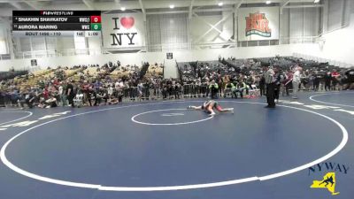 110 lbs Quarterfinal - Aurora Maring, WRCL Wrestling Club vs Shakhin Shavkatov, Wolf Wrestling Club (Long Island)