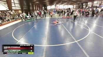 57 lbs Champ. Round 2 - Crew Cuthbertson, Northside Wrestling Club vs Korver Fitzgerald, Delta