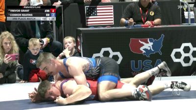 Masters B FS - 78 lbs 3rd Place Match - Trevor Grant, Athlos Wrestling vs Connor Keating, Rock Eater Wrestling