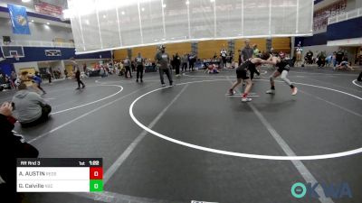 96 lbs Rr Rnd 3 - Andrew AUSTIN, Redskins Wrestling Club vs Gabriel Calvillo, Norman Grappling Club