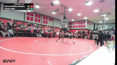 98 lbs Round Of 16 - Micah Campbell-Bevenue, Henryetta HS vs Keanu Webb, McAlester