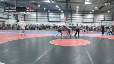 113 lbs Champ. Round 1 - Jakob Thomas, Powhatan Youth Wrestling Club vs Brooks Kraft, Great Bridge Wrestling Club
