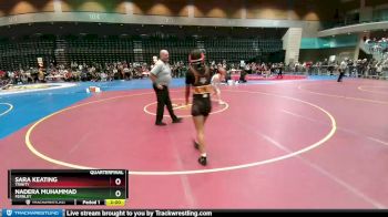 126 lbs Quarterfinal - Nadera Muhammad, Fernley vs Sara Keating, Trinity