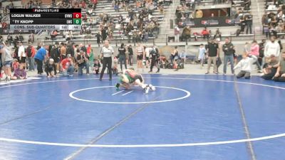 80 lbs Cons. Sub-quarters - Logun Walker, Clearwater Valley Wrestling Club vs Ty Knopp, Lakeland Wrestling Club