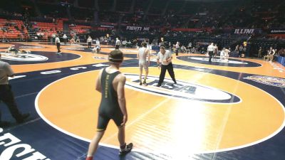 2A 157 lbs Champ. Round 1 - Jack Bernardi, Galesburg (H.S.) vs Brock Ross, Mascoutah