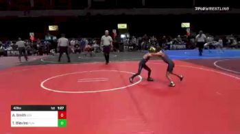 42 lbs Quarterfinal - Amaya Smith, 505 Wc vs Troy Blevins, Punisher Wrestliing Co