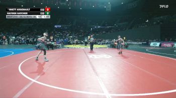 2A/1A Boys 106 Semifinal - Rhett Arsenault, Culver Boys vs Hayden Hatcher, Culver Boys