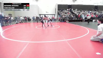 172-H lbs Round Of 64 - Nathaniel Martinez, Bayonne vs Coen Holland, Abington Heights