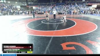 77 lbs Champ. Round 3 - Ryder Kooken, Anacortes Hawkeyes Wrestling Club vs Harrison Franklin, Twin City Wrestling Club