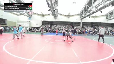 140-H lbs Consi Of 64 #2 - Keagan Brown, Xtreme Wrestling vs Sebastian Santos, MacArthur