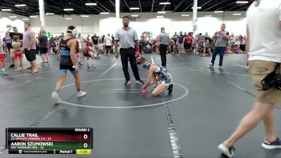 92 lbs Round 2 (4 Team) - Aaron Szumowski, Mat Warriors Red vs Callie Trail, U2 Upstate Uprising 2.0