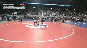 4A-150 lbs Champ. Round 1 - Dennis Thornock, Riverton vs Wyatt Sellnow, Cheyenne East
