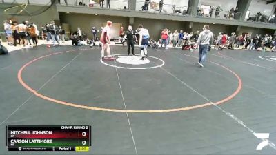 160 lbs Champ. Round 2 - Mitchell Johnson, OR vs Carson Lattimore, MT