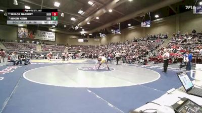 2A 138 lbs Quarterfinal - Miken Keith, San Juan vs Taylor Garrett, South Sevier