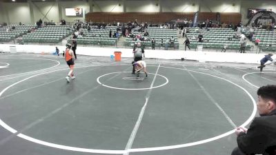 74 lbs 2nd Place - Alexander Hall, Roseburg Mat Club vs Adriel Flores, Warriors Of Christ
