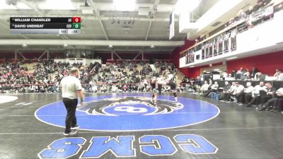 190 lbs 3rd Place Match - William Chandler, Amador Valley vs David Unenbat, Castro Valley