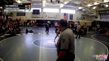 160 lbs 1st Place Match - Zac Turberville, Slippery Rock Area Hs vs Cristian Lowther, Ringgold Hs