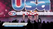 Salpointe Catholic High School - JV Song/Pom Intermediate -- Large (10-23) [2023 JV Song/Pom Intermediate -- Large (10-23) Day 2] 2023 USA Spirit & Junior Nationals/Collegiate Championships