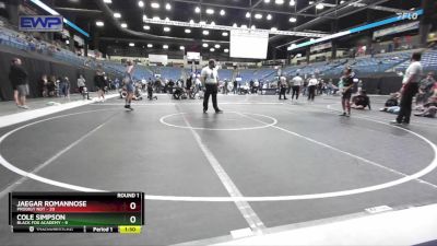 96 lbs Round 1 (6 Team) - Jaegar RomanNose, Prodigy NDT vs Cole Simpson, Black Fox Academy