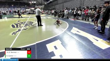 53 lbs 1st Place Match - Kayceon O`Bannon, FordDynastyWrestlingClub vs Roman Carter, Mat Demon Wrestling Club