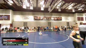 66 lbs Quarterfinal - Davey Clark, Payson Lion Wrestling Club vs Brighton Brown, Wasatch