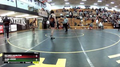 157 lbs Quarterfinal - De`Mier Hamilton, Canton McKinley vs Gabe Krebs, Green