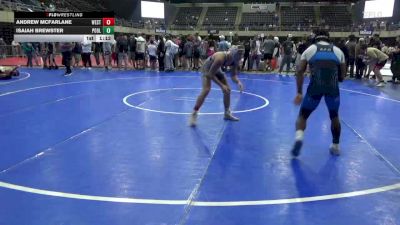 118 lbs Quarterfinal - Andrew Mcfarlane, West Chester vs Isaiah Brewster, Poolesville