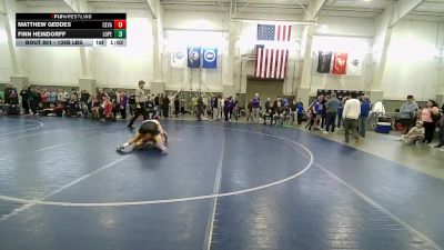 138B lbs Cons. Rd Of 16 - Finn Heindorff, Lone Peak vs Matthew Geddes, Cedar Valley