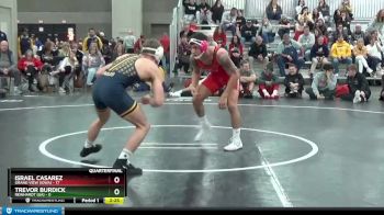 157 lbs Quarters & 1st Wb (16 Team) - Israel Casarez, Grand View (Iowa) vs Trevor Burdick, Reinhardt (GA)