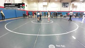 Girls 120 lbs Champ. Round 1 - Kaili Hernandez, Gunderson Girls vs Marynelle Gallegos, Milpitas&nbsp;Girls