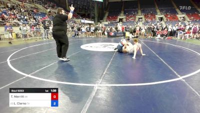 118 lbs Cons 32 #2 - Teagan Merritt, OR vs Lucy Clarno, TX