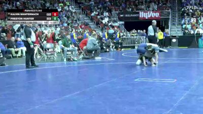 1A-150 lbs Champ. Round 1 - Kalvin Manternach, Cascade vs Preston Hunter, Beckman Catholic